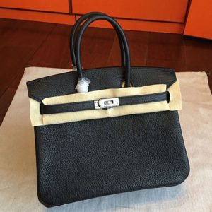 Sac Birkin noir imitation AAAAA Hermès 25 cm