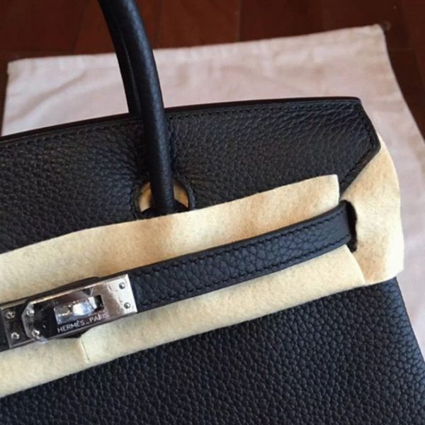 Sac Birkin noir imitation AAAAA Hermès 25 cm – Image 5