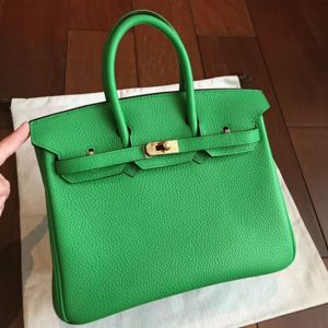Réplique du sac à main Hermès Birkin en bambou de 25 cm