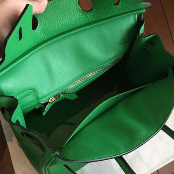 Réplique du sac à main Hermès Birkin en bambou de 25 cm – Image 4