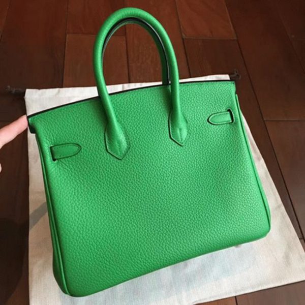 Réplique du sac à main Hermès Birkin en bambou de 25 cm – Image 3