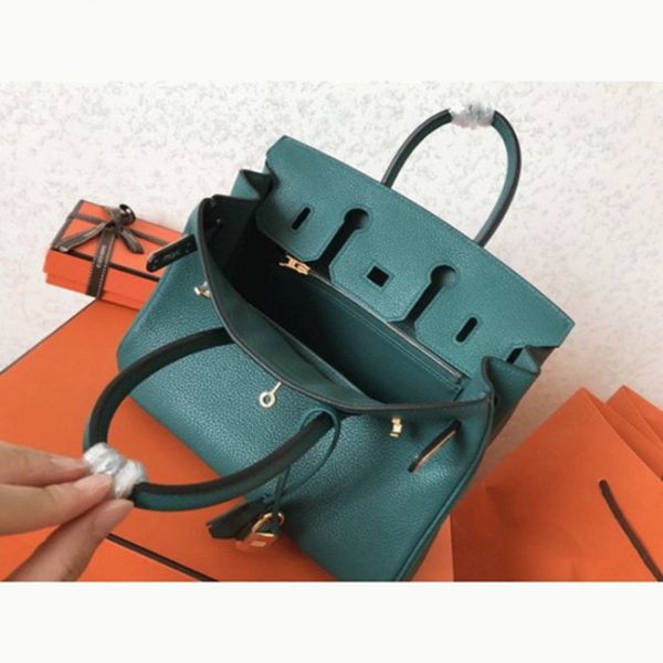 Réplique de sac à main Hermès Birkin 25 cm de haute qualité et bon marché, Malachite – Image 3