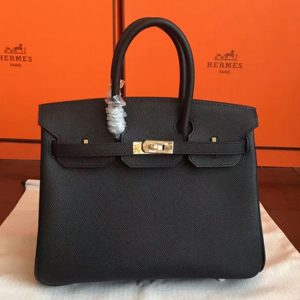 Réplique AAAAA Sac Hermès Birkin Noir 25 cm