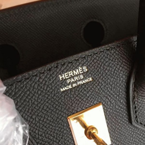 Réplique AAAAA Sac Hermès Birkin Noir 25 cm – Image 6