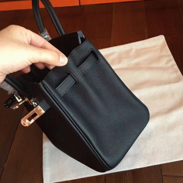 Réplique AAAAA Sac Hermès Birkin Noir 25 cm – Image 4