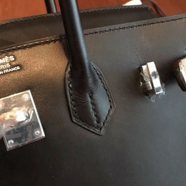 Réplique de luxe Hermes Birkin 25cm sac noir – Image 7