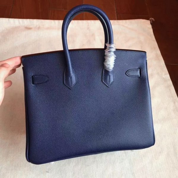 Sac Hermès Birkin 25 cm de qualité AAA, contrefa?on, saphir – Image 2