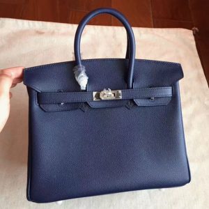 Sac Hermès Birkin 25 cm de qualité AAA, contrefa?on, saphir