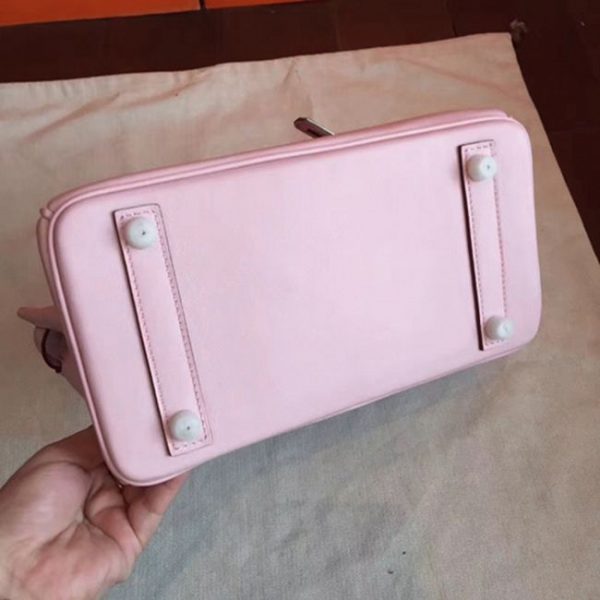 Faux sac Hermès Birkin 25 cm Rose Dragée – Image 8