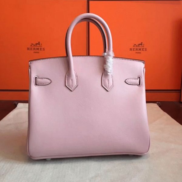 Faux sac Hermès Birkin 25 cm Rose Dragée – Image 5