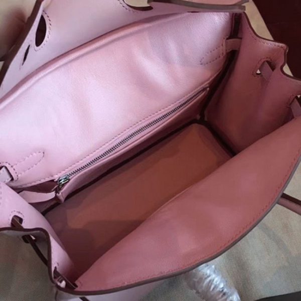 Faux sac Hermès Birkin 25 cm Rose Dragée – Image 6