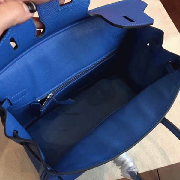 Sac Hermès Birkin 25 cm bleu imitation de qualité supérieure – Image 3
