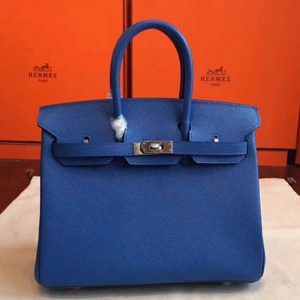 Sac Hermès Birkin 25 cm bleu imitation de qualité supérieure