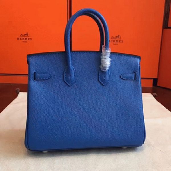 Sac Hermès Birkin 25 cm bleu imitation de qualité supérieure – Image 2