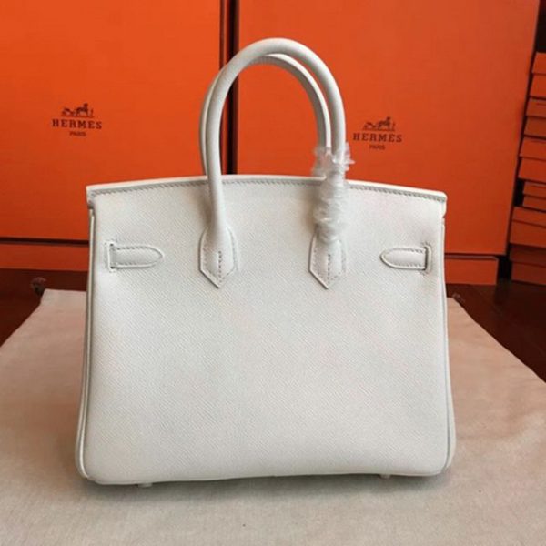 Réplique de qualité supérieure Hermes Birkin 25cm sac blanc – Image 2