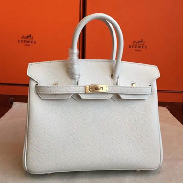 Réplique de qualité supérieure Hermes Birkin 25cm sac blanc