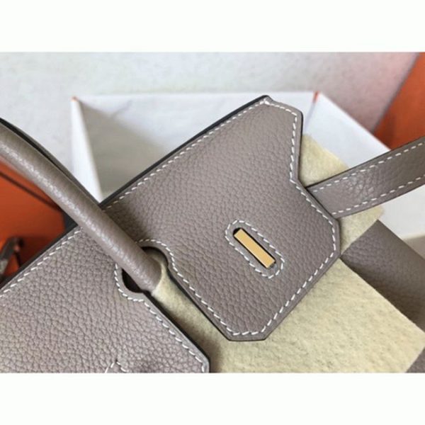 AAAAA Imitation de luxe Hermes Birkin 25cm sac à main tourterelle – Image 5
