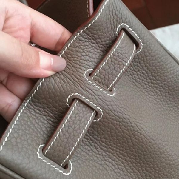 Réplique de luxe Hermes Birkin 25cm sac étoupe – Image 8