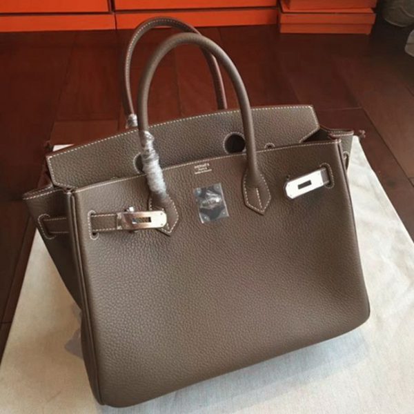 Réplique de luxe Hermes Birkin 25cm sac étoupe – Image 2
