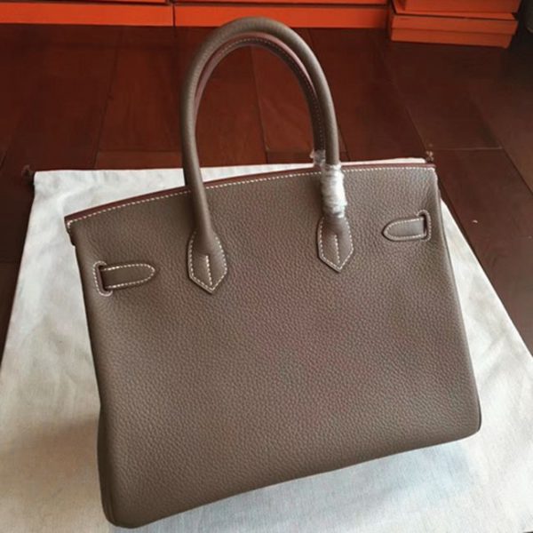 Réplique de luxe Hermes Birkin 25cm sac étoupe – Image 3