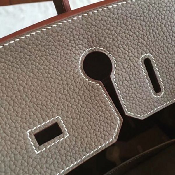 Réplique de luxe Hermes Birkin 25cm sac étoupe – Image 6