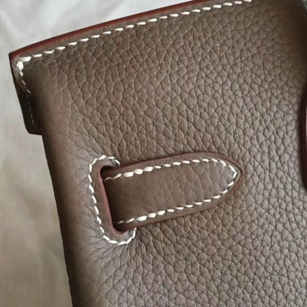 Réplique de luxe Hermes Birkin 25cm sac étoupe – Image 5