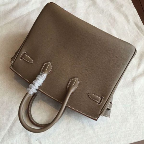 Faux de haute qualité Hermes Birkin 25cm sac à main étoupe – Image 2