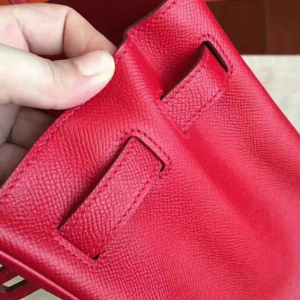 Faux de haute qualité Hermes Birkin 30cm sac à main rouge – Image 3