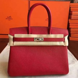Faux de haute qualité Hermes Birkin 30cm sac à main rouge