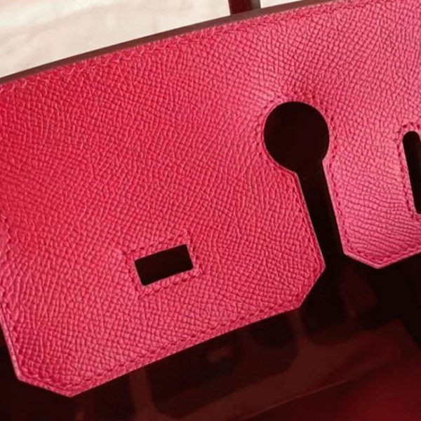 Faux de haute qualité Hermes Birkin 30cm sac à main rouge – Image 5
