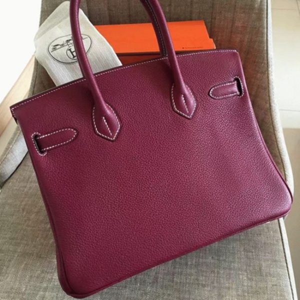 Réplique AAA Hermes Birkin 30cm sac à main rubis – Image 3