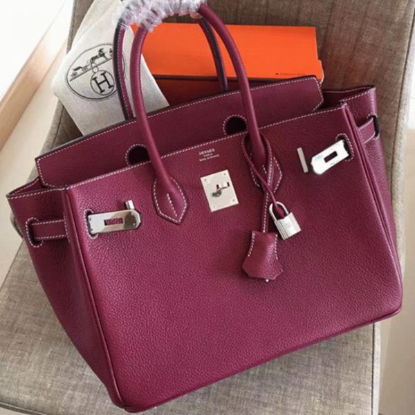 Réplique AAA Hermes Birkin 30cm sac à main rubis – Image 8