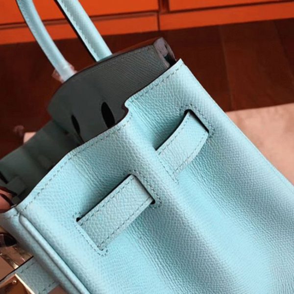 Imitation de luxe Hermes Birkin 30cm sac à main bleu atoll – Image 2
