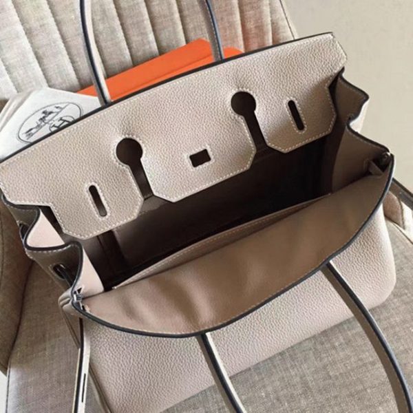 Faux de haute qualité Hermes Birkin 30cm sac à main gris – Image 3
