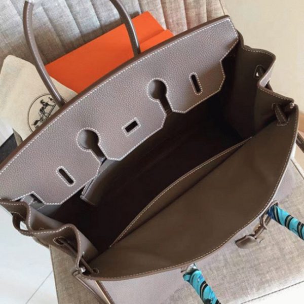 Réplique sac de créateur Hermes Birkin 30cm sac à main étoupe – Image 6