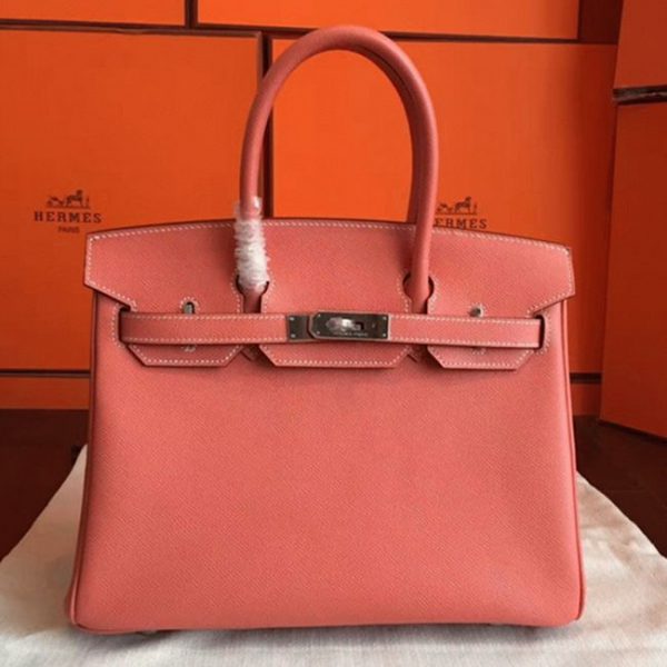 Réplique 1:1 de qualité supérieure Hermes Birkin 30CM sac à main orange