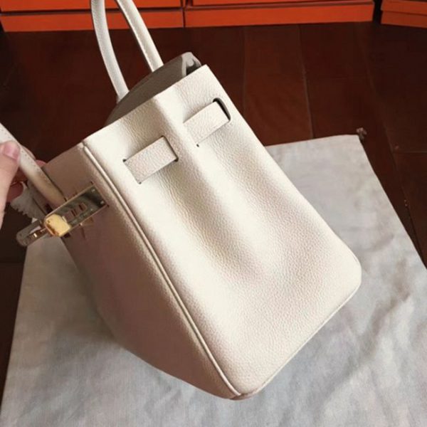 Réplique Hermes Birkin 30cm sac à main beige – Image 2