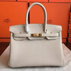 Réplique Hermes Birkin 30cm sac à main beige