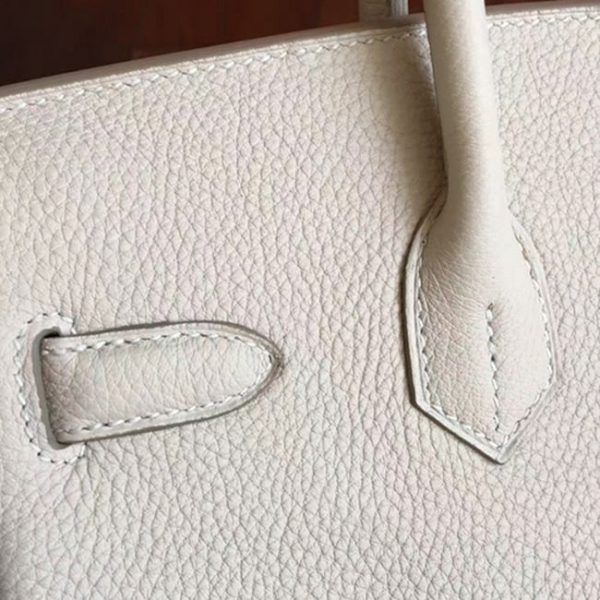 Réplique Hermes Birkin 30cm sac à main beige – Image 6