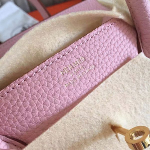 Réplique de luxe Hermes Birkin 30cm sac à main rose – Image 5
