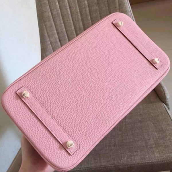 Réplique de luxe Hermes Birkin 30cm sac à main rose – Image 8