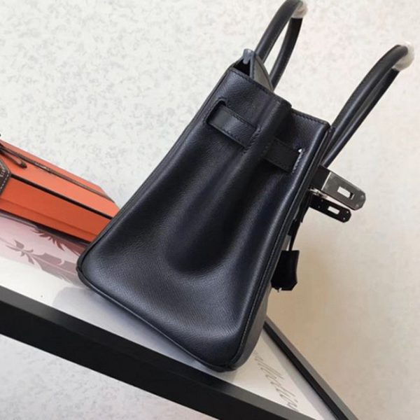 Réplique de qualité supérieure Hermes Birkin 30cm sac à main noir – Image 3