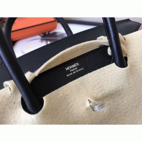 Réplique de qualité supérieure Hermes Birkin 30cm sac à main noir – Image 6