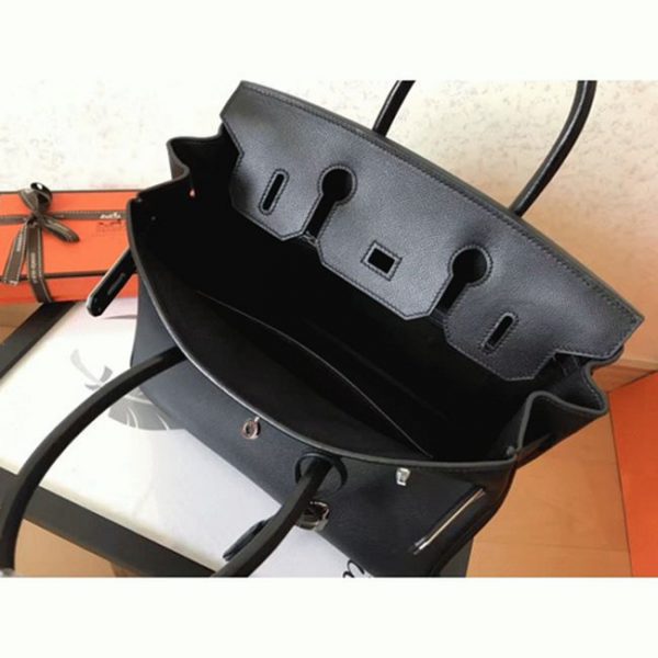 Réplique de qualité supérieure Hermes Birkin 30cm sac à main noir – Image 7