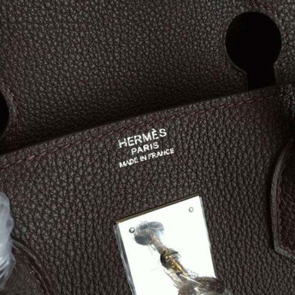 Réplique AAA Hermes Birkin 30cm sac à main café – Image 4
