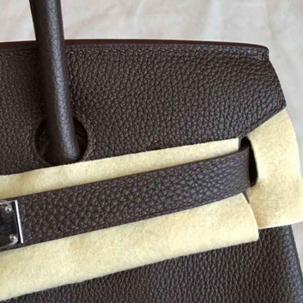 Réplique AAA Hermes Birkin 30cm sac à main café – Image 7