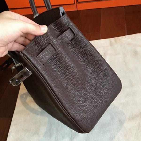 Réplique AAA Hermes Birkin 30cm sac à main café – Image 8
