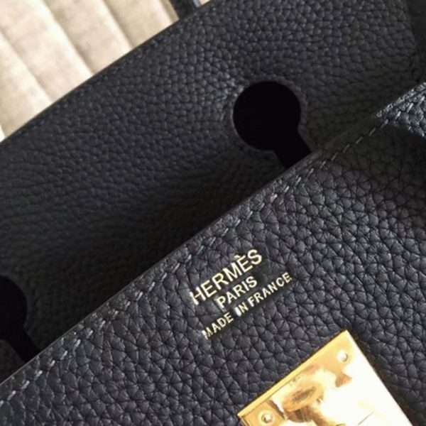 Réplique Hermes Birkin 30CM sac à main noir – Image 5