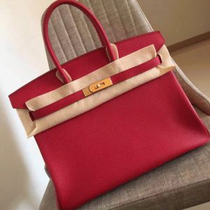 Faux bon marché Hermes Birkin 30cm sac rouge
