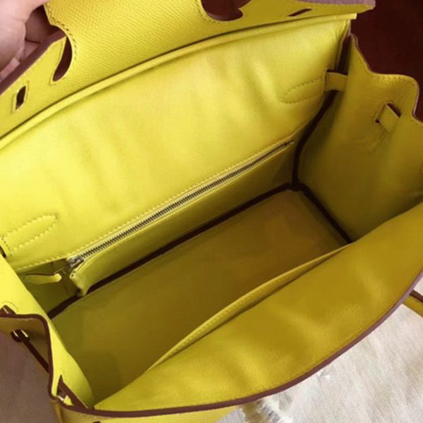 Réplique de haute qualité Hermes Birkin 30cm sac soufre – Image 5